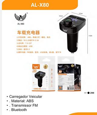 Carregador veicular com bluetooth