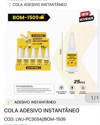 Cola adesivo instantâneo