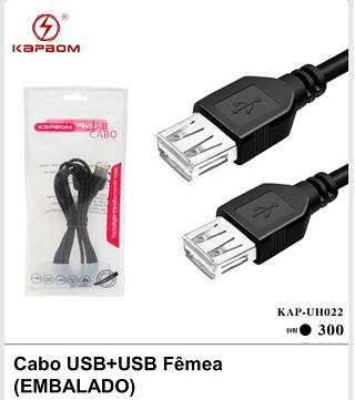 Cabo USB/USB fêmea