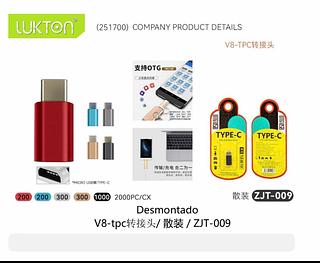 Adaptador V8 para Tipo-c