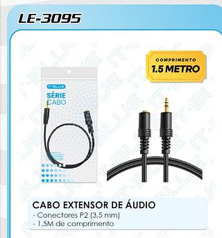 Cabo extensor de áudio