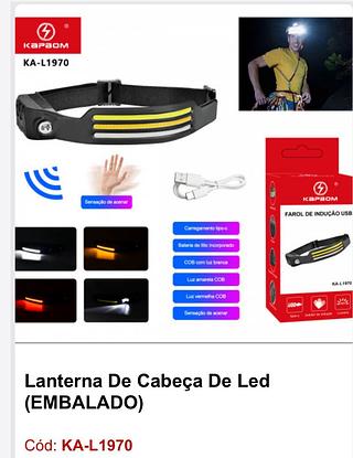 Lanterna de cabeça de Led
