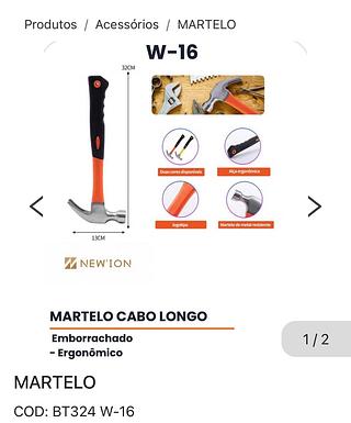 Martelo cabo longo