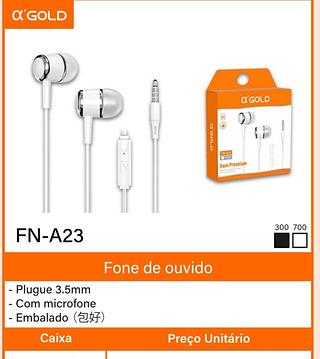 Fone de ouvido com fio