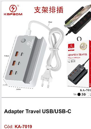 Adapter Travel USB/USB-C