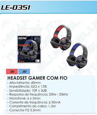 Fone com fio para jogo P2