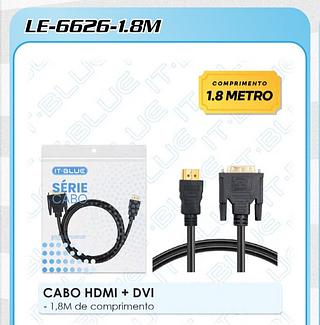 Cabo HDMI + DVI