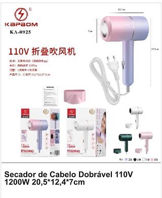 Secador de cabelo dobrável